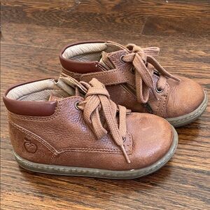 Shoo Pom Brown Leather Baby Walker Shoes
